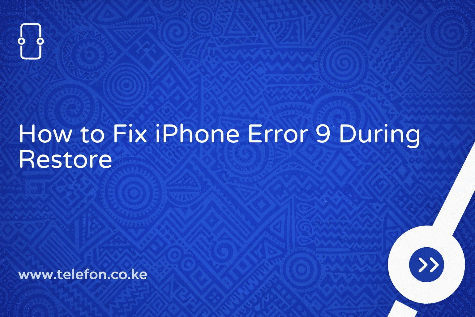 How to Fix iPhone Error 9 During Restore
